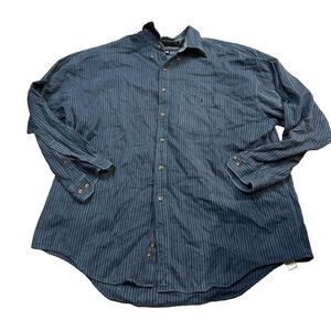Vintage Arrow Indigo Soft Flannel Button Down Shirt